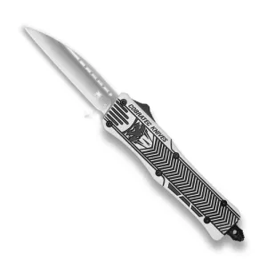 COBRATEC Medium Arctic White Blk CTK-1 Wharncliffe Not Serr