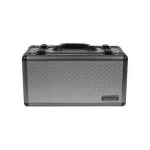 BIRCHWOOD CASEY AlumaLock Double Sided Handgun Range Case Aluminum/Polymer Gray