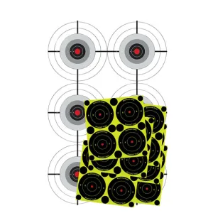 BIRCHWOOD CASEY Eze-Scorer 4 - 23"x35" Bull's-Eye /24 - 3" Overlay