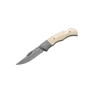 BOKER Magnum Damascus Ivory Bone Han
