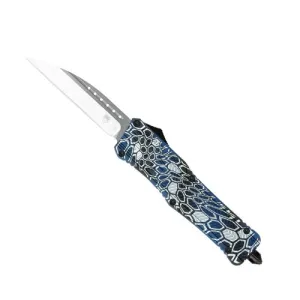 COBRATEC Large Blue Cobra CTK-1 Wharncliffe Not Serrated