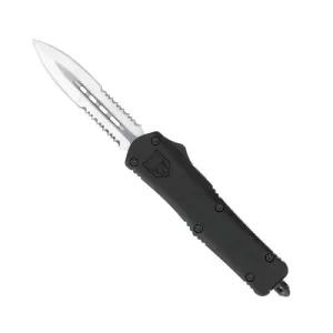 COBRATEC Medium Black FS-3 Dagger 2 Side Serrated