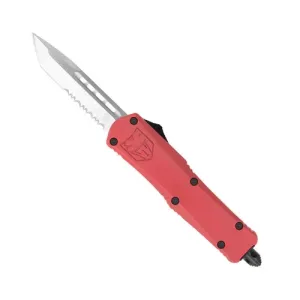 COBRATEC Small Red FS-3 Tanto Serrated