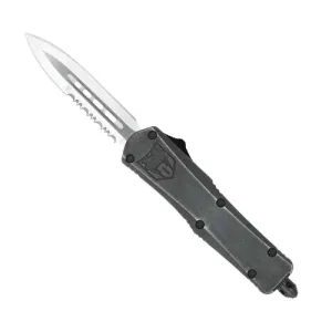 COBRATEC Small Stonewash FS-3 Dagger 1 Side Serrated