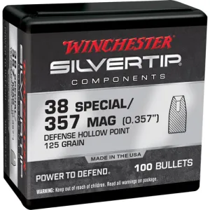 WINCHESTER AMMO Reloading Bullets STHP 38 Special 100rd