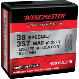 WINCHESTER AMMO Reloading Bullets 38 Spl/357 Mag 158 Grain 100rd