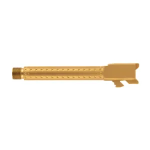 BALLISTIC ADVANTAGE Premium Series 9MM 5" Bomber Fluting Threaded Barrel Fits Glock 17 G5 | PVD Gold