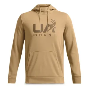 UNDER ARMOUR Men's Armour Fleece Hunt Logo Hoodie - Camel