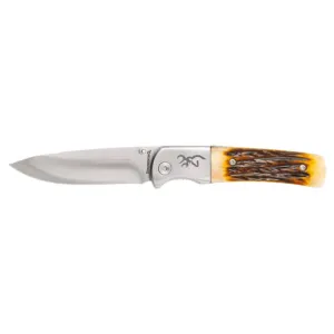 BROWNING Buckmark Hunter 3" Plain Drop Point Jigged Bone