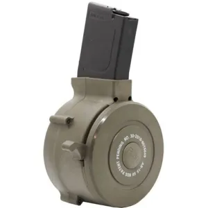 IVER JOHNSON AR15 .223/5.56 50rd Drug Mag Poly - OD Green