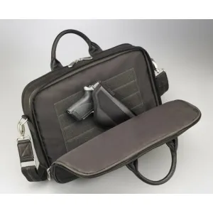 GUN TOTE'N MAMAS Men's Concealed Carry Briefcase Brown 16"