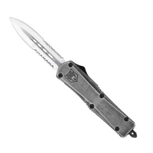 COBRATEC Medium Stonewash FS-3 Dagger 2 Side Serrated