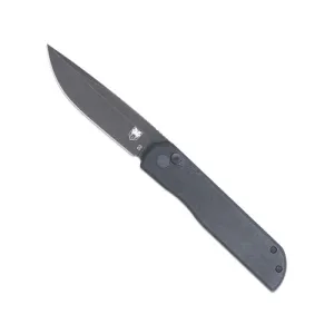 COBRATEC Prowler G-10 Black Button Lock Drop Serrated