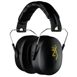 BROWNING HDR Plastic w/Foam 37 dB Over the Head Black Adult