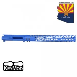 GUNTEC AR-15 Stripped Billet Upper Blue