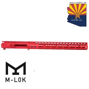 GUNTEC AR-15 Stripped Billet Upper Red