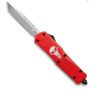 COBRATEC Large Red Punisher FS-3 Tanto Not Serrated