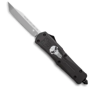 COBRATEC Large Black Punisher FS-3 Tanto Not Serrated