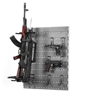 SAVIOR EQUIPMENT Half Wall Rack System, 5x 24" Alum SW Gray