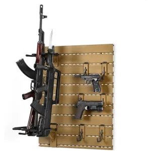 SAVIOR EQUIPMENT Half Wall Rack System, 5x 24" Alum RAL8000 Tan