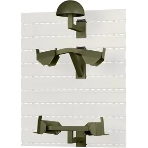 SAVIOR EQUIPMENT Full Helmet, Armor, Belt/Slate Wall OD Green