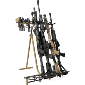SAVIOR EQUIPMENT Mobile Rifle/Shotgun Gun Display RAL8000 Tan