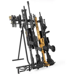 SAVIOR EQUIPMENT Mobile Rifle/Shotgun Gun Display Obsidian Black