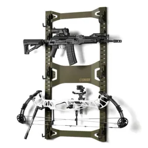 SAVIOR EQUIPMENT Archery Rifle Sword Wall Display Rack OD Green