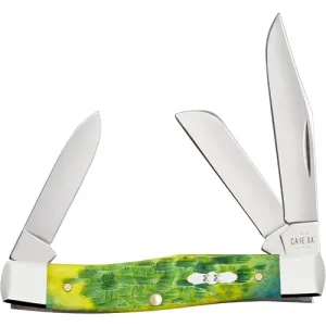 CASE KNIVES Medium Stockman - Green Apple Bone