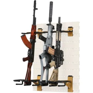 SAVIOR EQUIPMENT 6-Slots Rifle Rack for Slate Wall Rack RAL8000 Tan