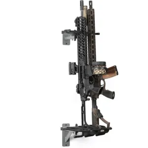 SAVIOR EQUIPMENT Rifle Shotgun Wall Mnt Gun Display Black/SW Gray