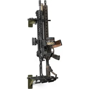 SAVIOR EQUIPMENT Rifle Shotgun Wall Mnt Gun Display Black/OD Green