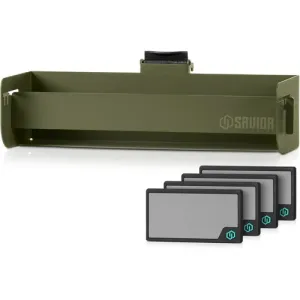 SAVIOR EQUIPMENT Univ Mag Rack for Slate Wall Rack 12.1" OD Green