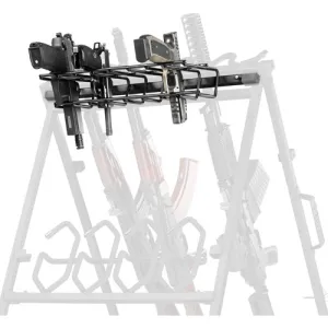 SAVIOR EQUIPMENT Pistol Rack Add on SBR Rack 8 Pstl/Rev ObsidianBlk