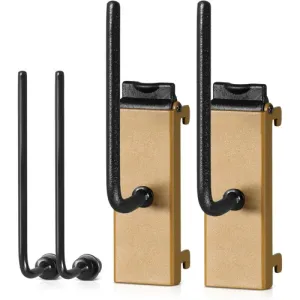 SAVIOR EQUIPMENT Angle Adj Pstl Bbl Hook/Slate Wall Rack RAL8000Tan