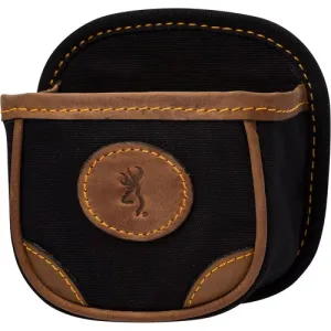 BROWNING Lona Shell Carrier Black Canvas Body Lthr Accents