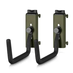 SAVIOR EQUIPMENT Extra Lg Acc Hooks for Slate Wall Rack OD Green