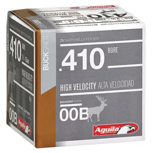 AGUILA AMMO 410Ga Hunting 2.5" Buckshot 1/2 oz 00 Buck 25rd