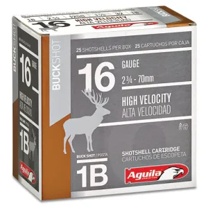 AGUILA AMMO 16Ga Field High Velocity 2.75" 1-1/8oz 1Buck 25rd