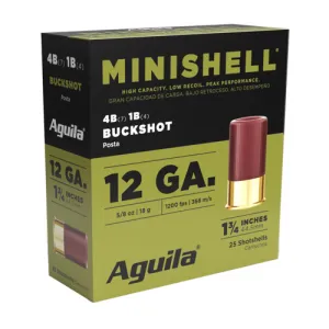 AGUILA AMMO 12Ga 1.75" #4 Buckshot 25rd