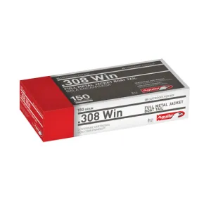 AGUILA AMMO Target & Range 308 Win 150gr Full Metal Jacket Boat Tail Ammunition | 20 Rounds