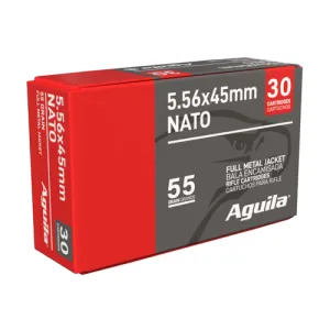 AGUILA AMMO 5.56x45mm NATO 55Gr Full Metal Jacket 30rd