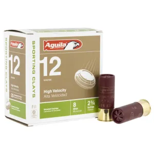 AGUILA AMMO 12Ga Target Load High Vel 2.75" 1oz 8 Shot 25rd