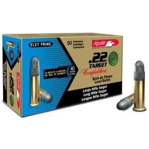 AGUILA AMMO 22 LR Target 1080FPS 40Gr Solid 50rd