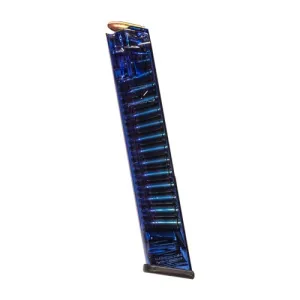 ELITE TACTICAL Glk 17,18,19,19x 9mm 31rd Blue Magazine