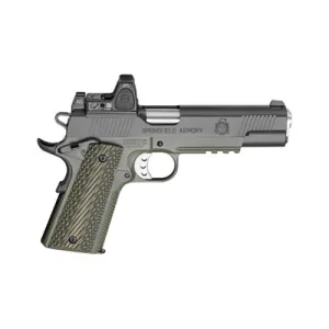 SPRINGFIELD ARMORY 1911 Loaded 45 ACP 5" 7rd w/ RMR - Green & Black