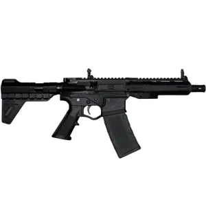 ATI Alpha Maxx HGA 300 AAC Blackout 7.5" Poly 7" MLOK 30rd Pistol w/ Flip Up Sights & Brace - Black