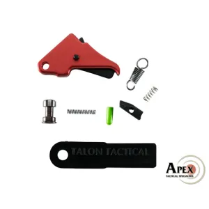 APEX TACTICAL M&P Shield Red Flat Faced Enh Trigger/Duty Kit