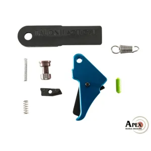 APEX TACTICAL M&P Shield Blue Flat Faced Enh Trigger/Duty Kit