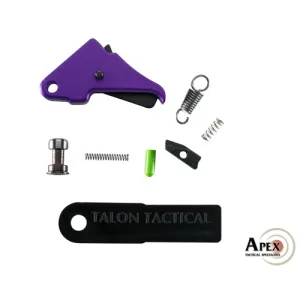 APEX TACTICAL FF Purple Trigger & Duty/Carry Kit for M&P Shield